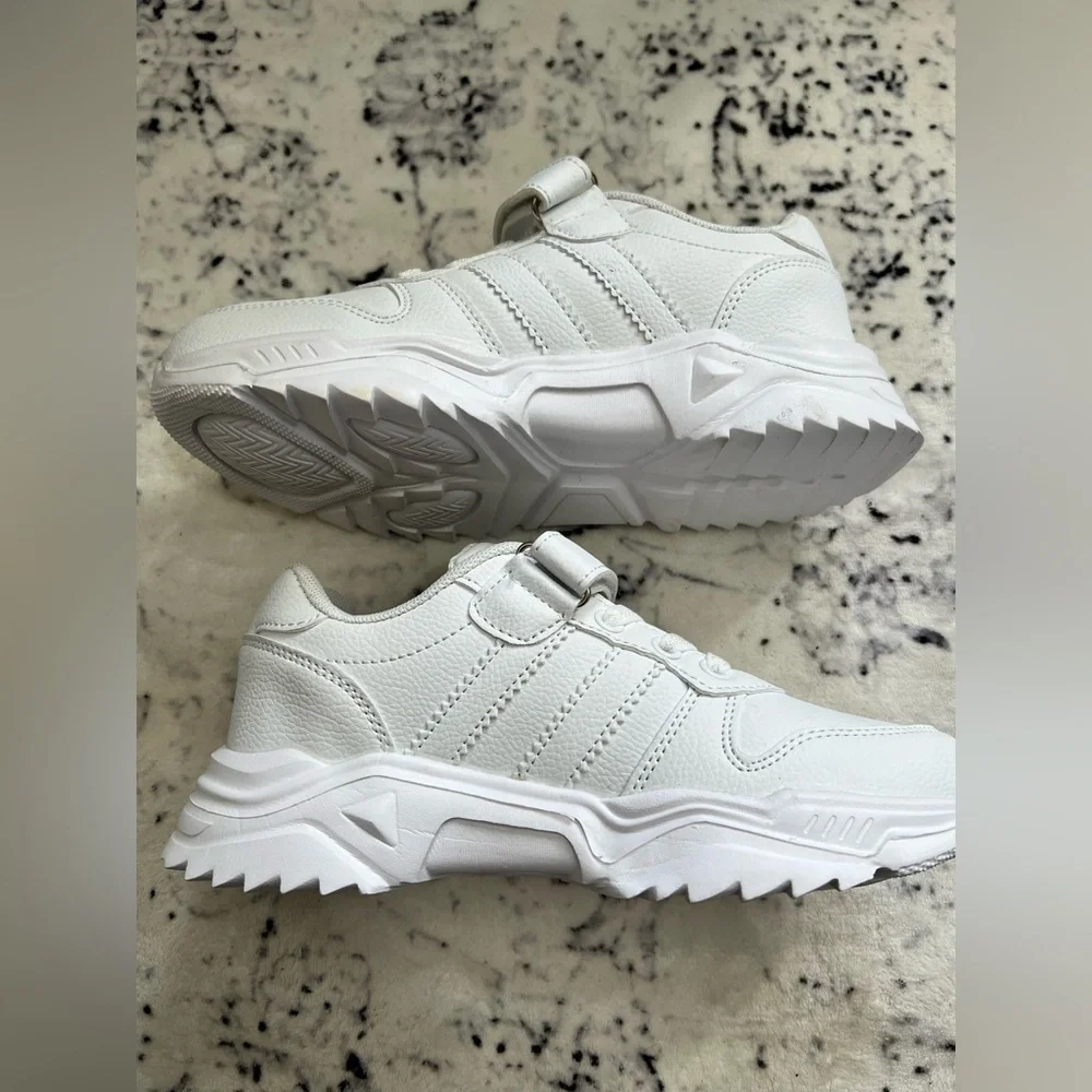 Kids White Sneakers -Size 33